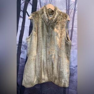 Faux fur vest